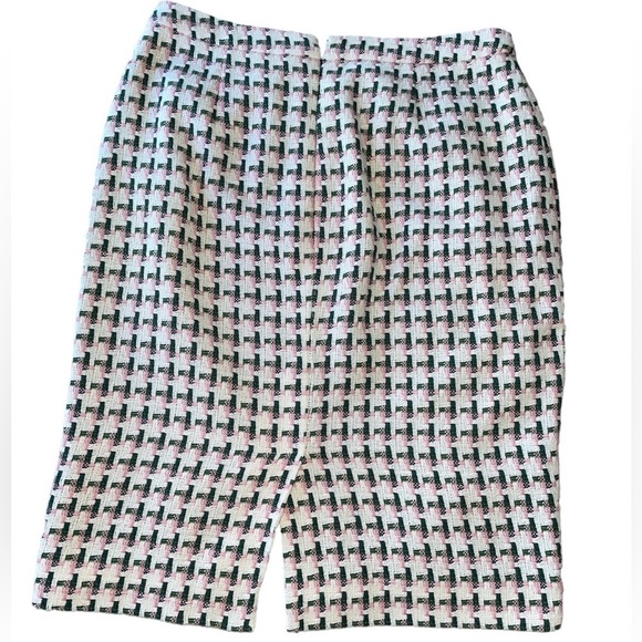 Boden green white pink tweed skirt size 8 - Picture 2 of 4